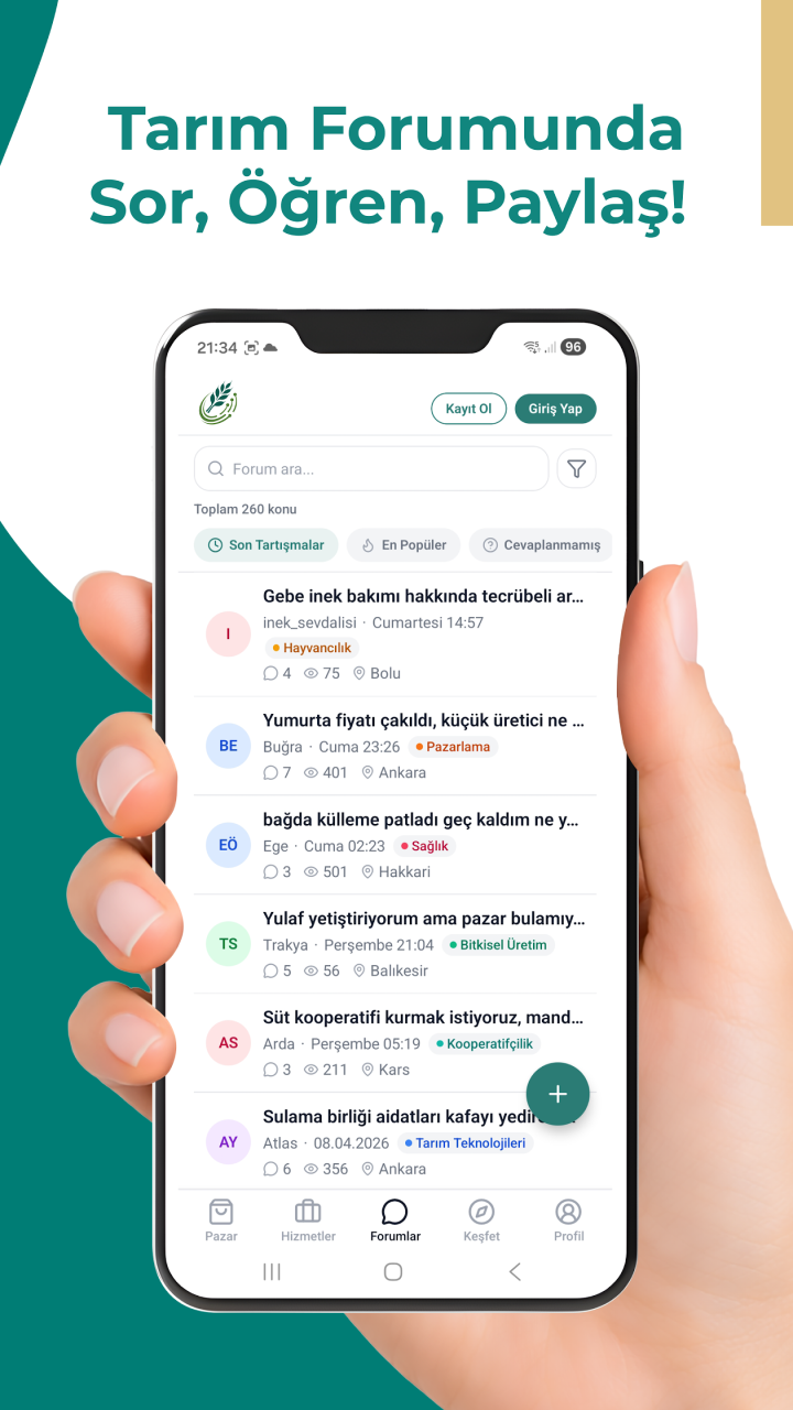 TarımAğı mobil uygulaması ekran görüntüsü 4